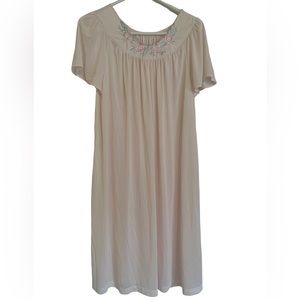 Vintage Shadowline Size Medium Light Pink Soft silky sheer Nightgown coquette